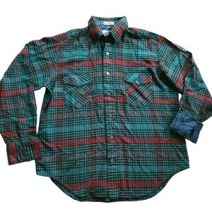Vintage Northwest Territory Flannel Button Front Shirt Sz M